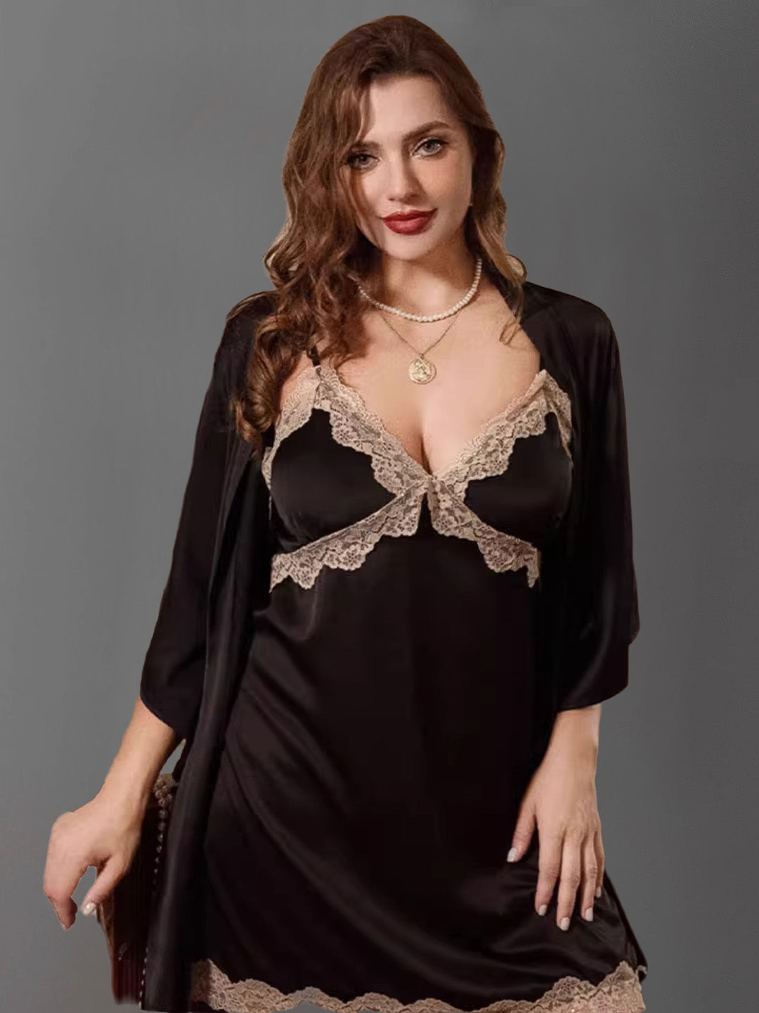 Elara Lace Nightwear Set