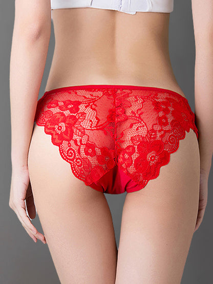 Lace & Mesh Criss-Cross Panties