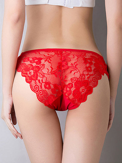 Lace & Mesh Criss-Cross Panties