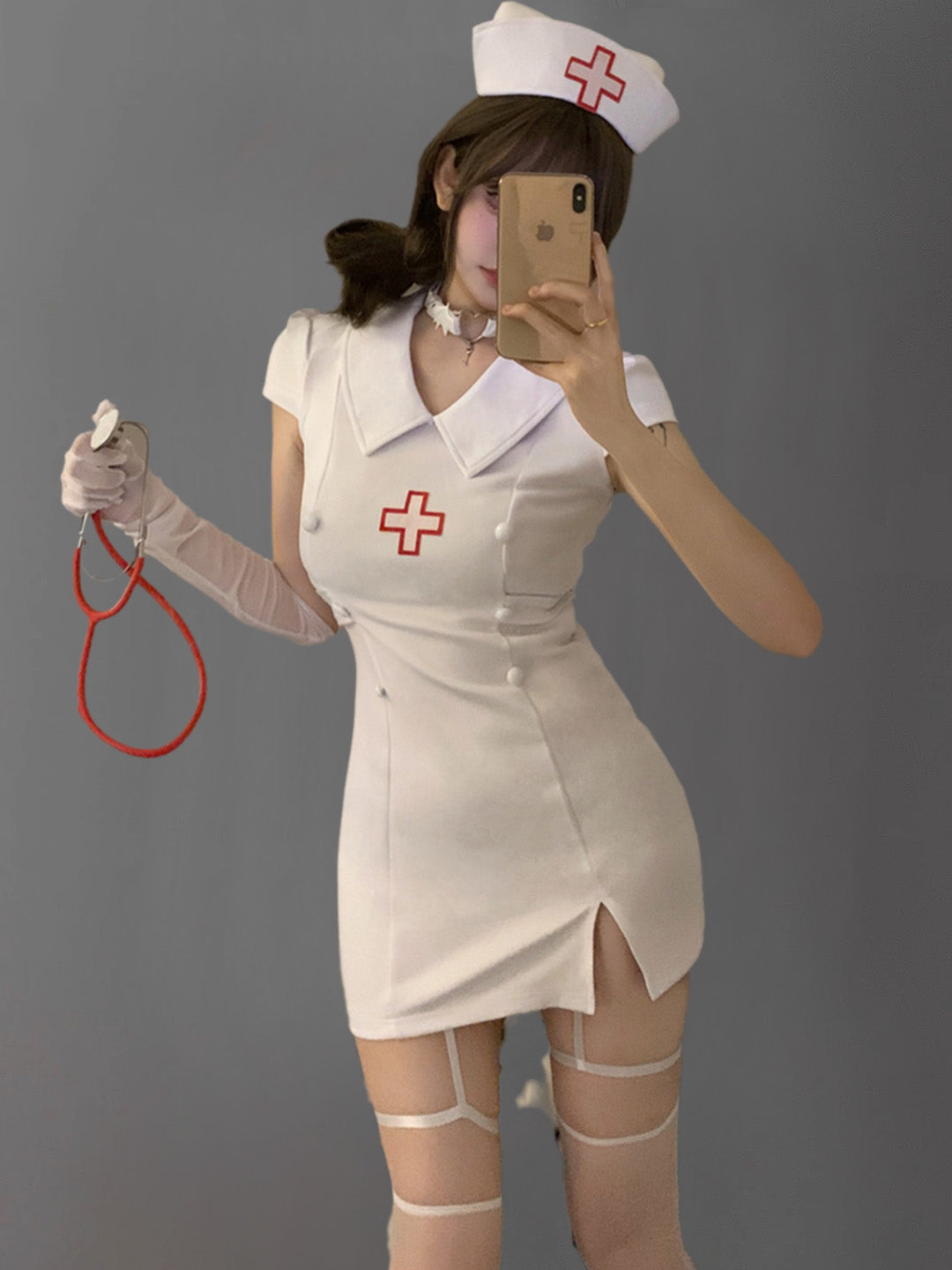 Seductive Nurse Uniform Cosplay